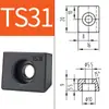 Bloque de Presión de Riel Guía Lineal Cuña de Pórtico T-E1E2E3Y2T5Y5 Bloque de Fijación de Riel Lineal para Máquina Herramienta Placa de Presión