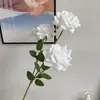 Boda Artificial 3 Cabezas Rosa Cuerno Grande Rosa Diamante Rosa Seda Hogar Decoración Suave Flor Falsa Salón de Bodas Pasillo Arreglo Floral