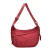 Bolsa de nylon estilo esportivo de grande capacidade para bolinhos no atacado, versátil, leve, adequada para o trajeto diário, bolsa transversal da moda e casual, bolsa de ombro