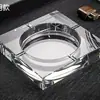 Cenicero de cristal, creativo y personalizado, moderno, tamaño grande, lujo ligero, adecuado para sala de estar, hotel, oficina, decoración KTV