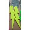 Moda Europea y Americana Verano Oversize Fluorescente Acrílico Marca Famosa Rayo Punk Personalidad Pendientes para Cantantes de Performance y Mujeres de Discoteca