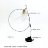 Fábrica de gatos Xingzhi venda direta no atacado pena natural com sino ornamentos de couro ventosa brinquedo de gato resistente à mordida gatinho vara para gato