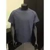 Camiseta de hombre de color liso, manga corta, cuello redondo, cómoda, elástica, transpirable, de tecnología fresca, versátil, atlética, para verano, secado rápido, transfronteriza