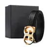 Cinturón de Acero Inoxidable para Hombre con Hebilla Automática, Estilo Oficina de Gama Alta, Negro con Patrón de Búfalo Capa Superior, Venta al por Mayor desde Fabricante