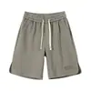 Pantalones Cortos Deportivos de Calle Estilo Americano Transfronterizos para Hombre, Pantalones Finos de Verano con Relieve, Marca de Moda Rectos Holgados Casuales de Cinco Puntos