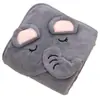 Manta de Bebê Feita de Tecido Coral Fleece, Confortável e Respirável, Design Único de Animal em Desenho Animado, Cor Sólida, Toalha de Banho Respirável com Capuz para Recém-Nascidos
