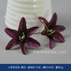 Flor de simulación morada ambiente de ensueño accesorios boda salón arreglo floral pared de fondo diseño de ventana tocado DIY