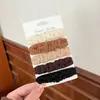Anel de Cabelo para Coque Alto Espesso Corda de Cabelo Novo Anel de Toalha de Alta Elasticidade Corda de Cabelo Durável Sem Costura Elástico para Mulheres
