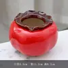 Grande Cerâmica Fruta Artificial Caqui Pote de Chá Pó de Bálsamo Casamento Doce Recipiente de Vela Casamento Casamento Doce Hidroponia