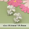 Estilo Ins Transfronterizo Diseño de Nicho Exquisitos Pendientes de Zirconio Hojas Retorcidas Anillo DIY Pendientes Accesorios de Material para Pendientes