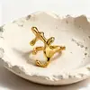Anillo Lineal Irregular Geométrico para Mujer Estilo Europeo y Americano Moda Diseño Minimalista Anillo para Dedo Índice Joyería al por Mayor