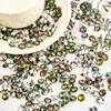 Suministro directo de fábrica 8MMAB color agujero único cristal de diamante satélite cuentas de vidrio pequeño platillo volante material para pulsera hecha a mano DIY