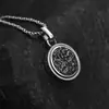 Collar rotatorio Qulong de Plata de Ley 925 para hombre y mujer, colgante de diseño nicho de estilo étnico antiguo, colgante personalizado de hip hop para hombre