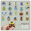 20 Piezas de Imanes Suaves Magnéticos para Refrigerador de Insectos y Animales, Dibujos Animados Coloridos Graffiti, Pegatinas Magnéticas Decorativas Impermeables Lindas y Creativas