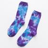 [Meias de pilha masculinas e femininas] meias tie-dyed mid-panturrilha comprimento mulheres em marca de moda pure algodão meias moda all-match outdoor casual meias homens