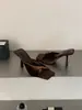 Sandalias de Tacón Alto de Aguja con Punta Abierta Estilo Retro Francés para Mujer, Nuevo Modelo 2026, Estilo Maduro con Diseño Retorcido, Zapatillas Versátiles