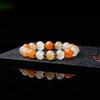 Pulsera de calabaza de Jade Dorado Natural, Bodhi de Jade Blanco, Duobao, cuentas de calabaza Buda, pulsera para mujer para el Día de San Valentín, regalo de buena suerte