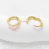 Orelhas de gancho simples banhadas a ouro real 18k brincos brincos material de acessórios para brincos feitos à mão diy acessórios