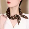 Nuevo Pañuelo de Seda Suave Estilo Francés Ol Profesional, Bufanda para Cuello con Cierre Magnético sin Nudo, Estilo Old Money, Accesorio de Traje de Lujo Ligero