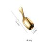 Cuchara de Acero Inoxidable 304 de Mango Corto Cuchara Creativa para Granos de Café Mini Pala para Té de Cabeza Cuadrada Cuchara para Té Cuchara Linda para Postre