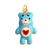 T01 Popular Europeo y Americano Gama Alta Estilo Ins Lindo Animal Panda Oso Trébol de Cuatro Hojas Abeja Colgante de Collar