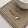 Collar de lazo de plata esterlina S925 para mujer, nuevo diseño de alta calidad, joyería con sentido del sentido, cadena de clavícula de nicho simple para niña