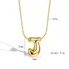 10 Piezas Mínimo 3% de descuento Transfronterizo Globo Burbuja Gordito Collar de 26 Letras Colgante Versátil Simple Accesorio