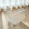 Fábrica de Origen Patas de Mesa Acrílicas Onduladas en V Forma de T Forma de Arco Patas de Soporte Transparentes Mesa de Comedor Mesa de Café Mesa de Comedor