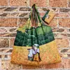 Bolso Estilo Pintura al Óleo de Van Gogh, Capacidad Extra Grande, Bolsa de Compras Plegable, Bolsa de Dibujos Animados Ecológica para Supermercado, Bolsa para la Compra, Bolsa de Almacenamiento