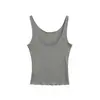 Camisole Refrescante de Verão Peça de Sobrepor Sexy Decote U Grande Fina Respirável Cintura Alta Curta Peça de Sobrepor Lindo Top nas Costas