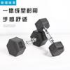 Soporta Personalización de Mancuernas Hexagonales Recubiertas de Goma de Fabricante Transfronterizo al por Mayor, Equipo de Fitness para el Hogar de Hierro Fundido Sólido en Varias Especificaciones