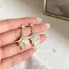 Pendientes Retro Franceses de Estrella de Mar con Borla de Concha para Mujer Estilo Vacaciones en la Costa Joyería Única y Hermosa para las Orejas