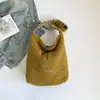 Pedido Extranjero Otoño e Invierno Nuevo Retro 2026 Bolso de Hombro Bolso de Mujer para Viajar Bolso Tote Versátil de Doble Cara Bolso de Felpa