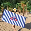 Toalha de Praia Digital Impressa Transfronteiriça Feita Sob Medida Microfibra Secagem Rápida Absorvente Toalha de Banho Férias Piscina Toalha de Praia