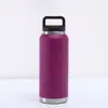 Botella de Agua Deportiva Portátil de Acero Inoxidable de 36 oz con Recubrimiento en Polvo, Taza Portátil Aislada para Exteriores con Asa, Botella de Agua para Ciclismo y Senderismo