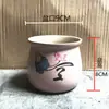 Maceta de flor de suculenta de dibujos animados, cerámica, transpirable, fresca, creativa, expresión linda, para flores y plantas suculentas, maceta para uso en casa