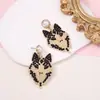 Pendientes de Moda Creativos Transfronterizos Imitación de Perla de Zirconia Lobo Distintivos Sencillos Versátiles Nicho Tendencia