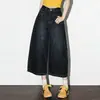 Jeans Azul Grisáceos para Mujer 2026 Tendencia Versátiles Nuevos de Verano Estilo Americano de Cintura Alta Rectos de Pierna Ancha Acortados