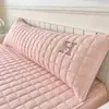 Funda de almohada larga acolchada anti-saliva anti-aceite para el cabello doble funda de almohada pareja tira larga funda de almohada integrada resistente a la suciedad especial para núcleo de almohada