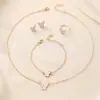 Collar de Mariposa con Goteo de Aceite Blanco, Exquisito y Sencillo, Versátil, Cadena para Clavícula de Moda de Nicho, Joyería Elegante y Minimalista