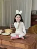Venta al por mayor de pescado pequeño y caramelos de níspero, en stock, ropa de estar de algodón Lycra grado A, conjunto de ropa de otoño para niños (top y pantalones)