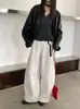 Calça Curva de Outono Antecipado Estilo Coreano 6up, Calça Casual 100% Algodão para Mulheres, Nova Calça Versátil de Estilo Preguiçoso de Alta Qualidade de Guangzhou Treze Fileiras 50007