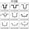 Tiras de Liga de Alumínio em Forma de U, Tiras com Ranhura, Tiras Prensadas, Tiras com Flange, Tiras de Acabamento de Porta, Tiras de Borda, Fixadores Decorativos