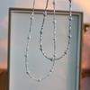 Plata de Ley Serie Galaxia Brillante Plata Rota Collar de Perlas Shijia Moda de Nicho Joyería de Gipsofila Venta al por Mayor