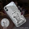 Capa de celular Apple 13pro 15 nova capa de celular iphone16 14promax luminosa 13 urso de metal aplicável