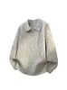 Cárdigan de Punto Trenzado Estilo Retro Old Money con Solapas para Hombre y Mujer Otoño Invierno Perezoso Holgado Casual Versátil Ropa Exterior de Pareja