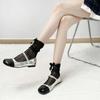 Calcetines con lazo y perlas JK, calcetines de encaje, calcetines Lolita de primavera y verano, calcetines Mary Jane con volantes franceses.