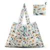 Nueva Bolsa de Compras Plegable Ecológica Bolso de Mano Satchel de Tela Oxford 210D Bolsa de Almacenamiento Gran Capacidad Bolsa de Compras para Supermercado