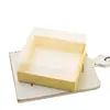 Caixa para Bolo Basco de 4 Polegadas 6 Polegadas Caixa para Embalagem de Queijo Leve Queijo Caixa Qifeng Caixa Transparente de Pontos Ocidentais Caixa de Embalagem Estilo Coreano