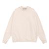 Esenciales Hhh Fog Estampado de Velour de Doble Línea Silicona en Relieve Sudadera Unisex de Peso Pesado Cuello Redondo Otoño e Invierno Moderna